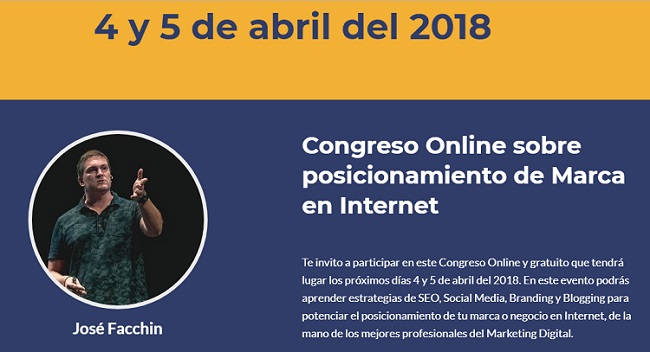 Congreso Online Gratuíto #Posiciona18 ¿Te lo vas a perder?